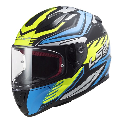 LS2 FF353 RAPID GALE MATT BLUE BLACK FLURO YELLOW S