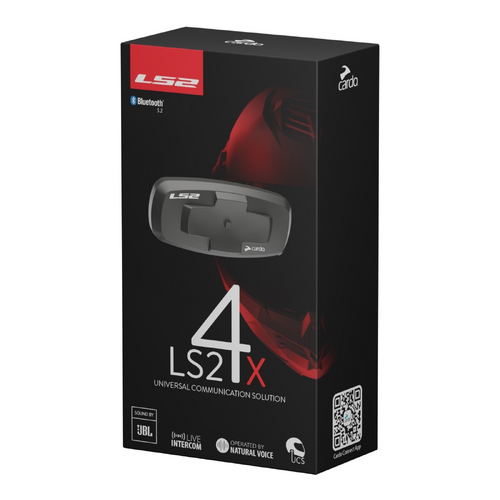 LS2 CARDO 4X BLUETOOTH INTERCOM SINGLE PACK