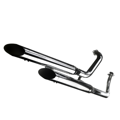 LEO VINCE SLIP-ON CHROME K02 MUFFLER XVS 650 DRAG STAR / CLASS '97-03