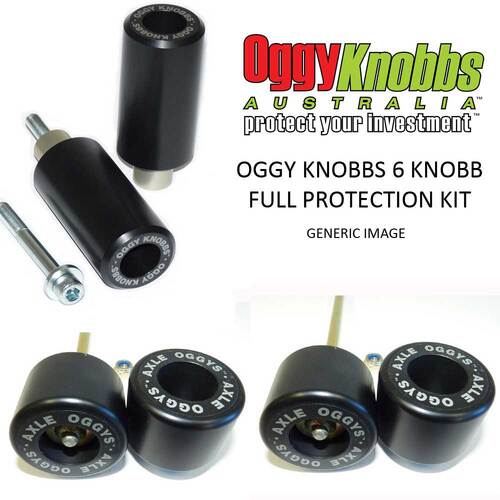 OGGY KNOBBS FULL PROTECTION KIT BLACK - YAMAHA MT-09 / SP '21-24 / XSR 900 '22-24