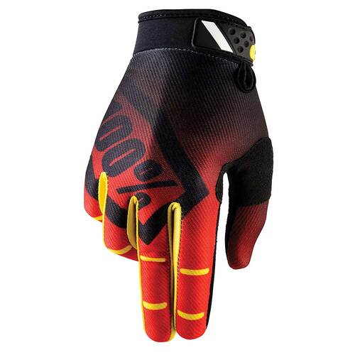 100% RIDEFIT CORPO GLOVES RED S