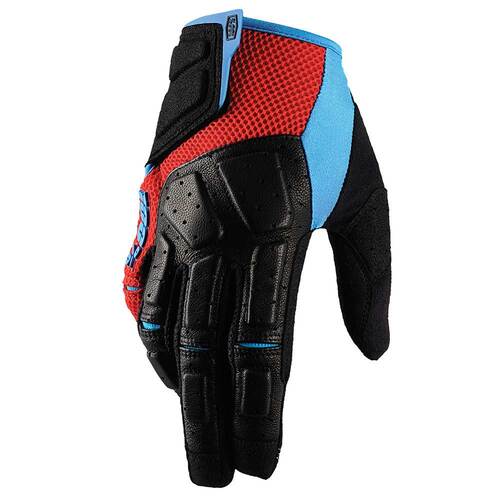 100% SIMI MTB GLOVES RED CYAN S