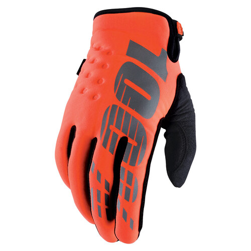 100% BRISKER GLOVES ORANGE S