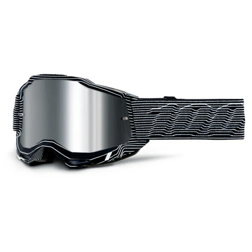 100% ACCURI 2 GOGGLE SILO W/ MIRROR SILVER LENS