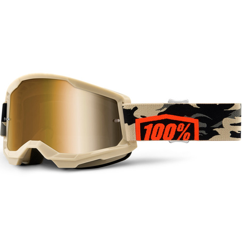 100% Strata2 Goggle Kombat True Gold Lens