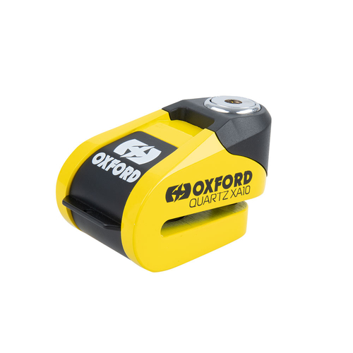 OXFORD QUARTZ XA10 ALARM DISC LOCK - YELLOW