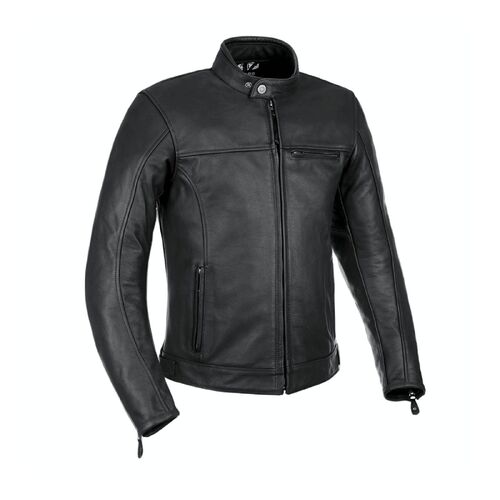 OXFORD WALTON LEATHER JACKET BLACK S (46)