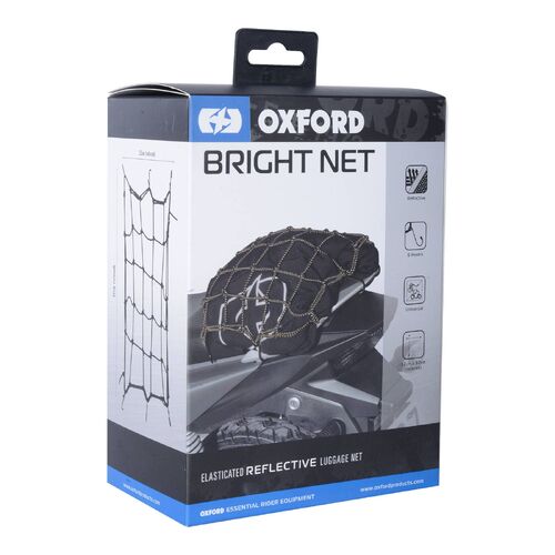 OXFORD CARGO BRIGHT NET BLACK REFLECTIVE