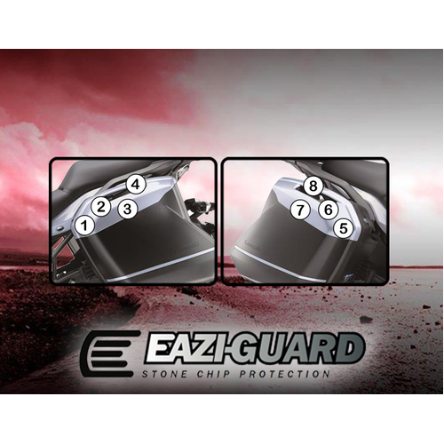 EAZI-GUARD PANNIER PROTECTION FILM - KAWASAKI NINJA 1000 H2 SX  MATTE