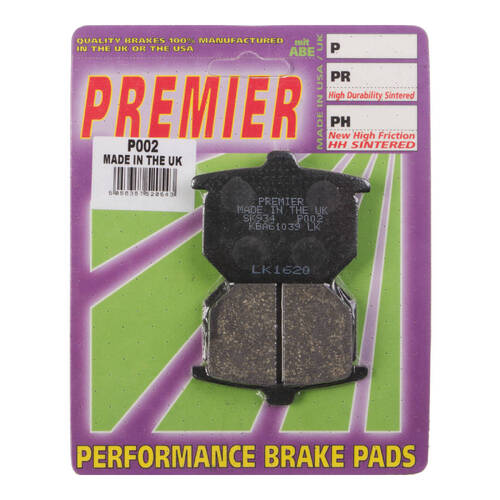 Premier Brake Pads P Organic Standard - P02