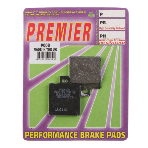 Premier Brake Pads P Organic Standard - P08