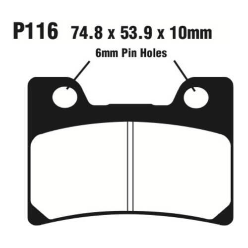 Premier Brake Pads P Organic Standard - P116