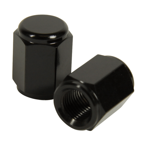 RHK ALLOY VALVE CAPS BLACK - RHKVC01-K