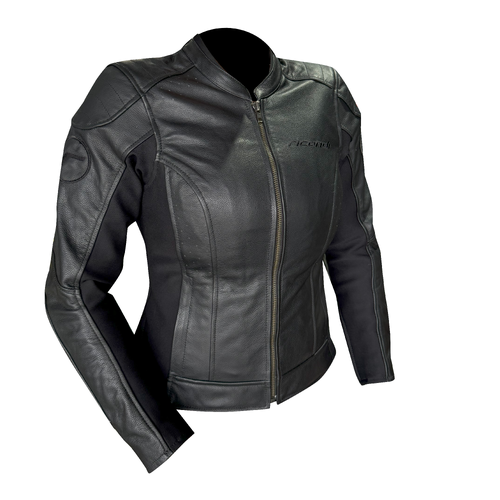 RICONDI LADIES SHELBY LEATHER JACKET CLASSIC BLACK 14