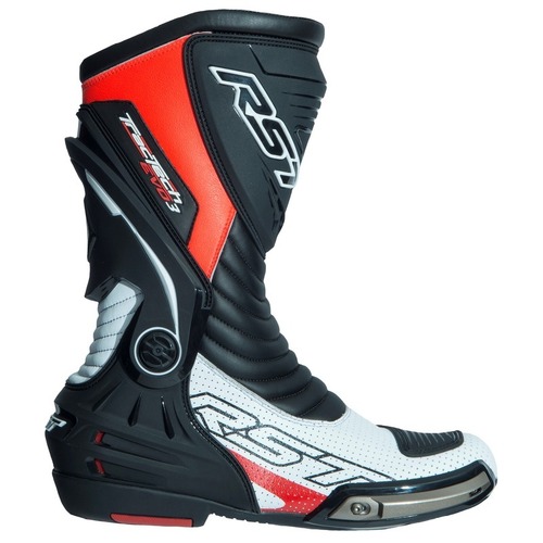 RST TRACTECH EVO III CE SPORT BOOT FLURO RED WHITE 42