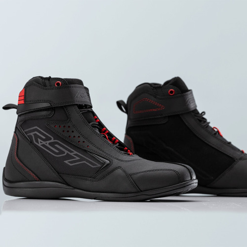 RST FRONTIER CE RIDE SHOE BLACK RED 42