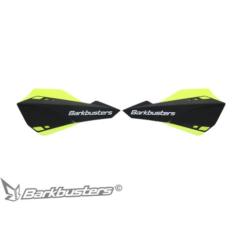 BARKBUSTERS SABRE MX/ENDURO HANDGUARD - BLACK HIVIZ YELLOW (WITH WIND DEFLECTORS)