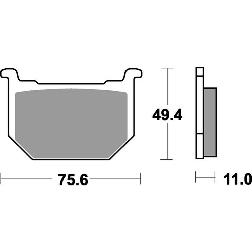 SBS 533HF FRONT/REAR PADS - CERAMIC STREET