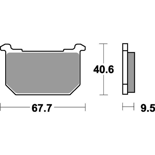 SBS 540RQ REAR PADS - CARBON TECH RACE