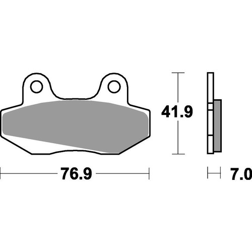 SBS 551HF FRONT/REAR PADS - CERAMIC STREET