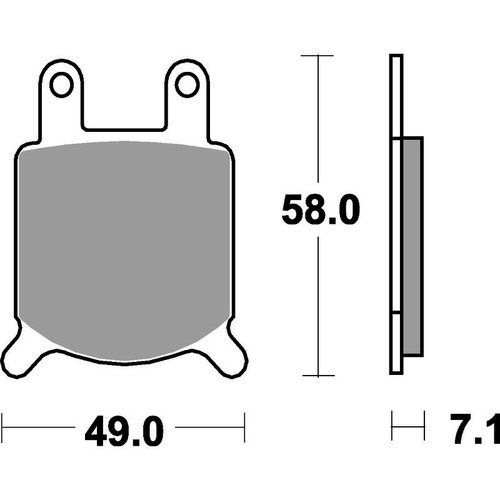 SBS 560HF FRONT/REAR PADS - CERAMIC STREET