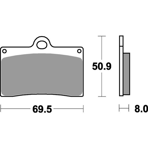 SBS 566RS FRONT PADS - SINTER ROAD RACE