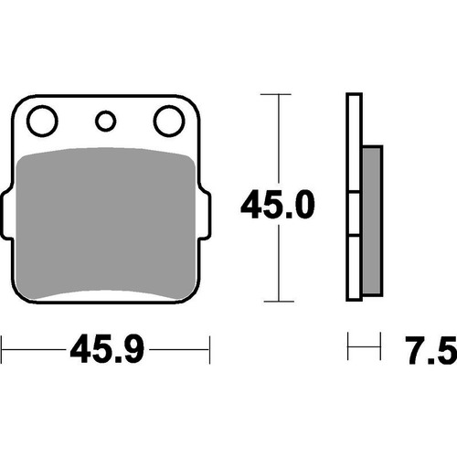 SBS 592SI FRONT/REAR PADS - SINTER OFF ROAD