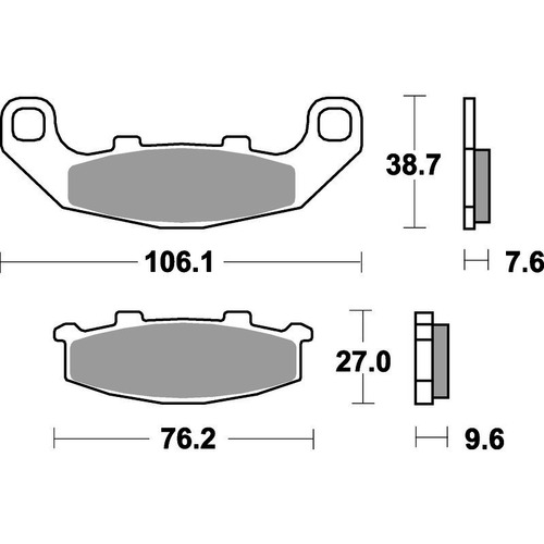 SBS 615HS FRONT PADS - SINTER STREET