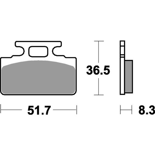 SBS 618HF FRONT/REAR PADS - CERAMIC STREET