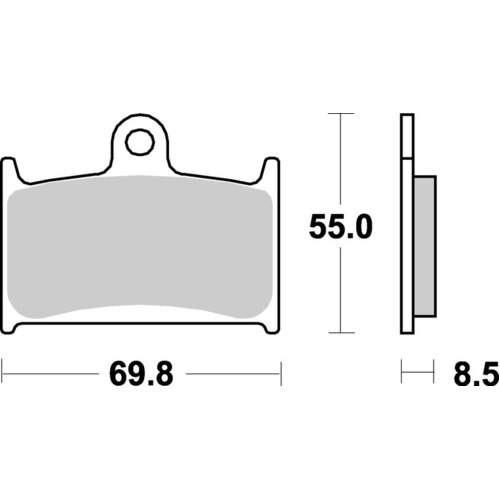 SBS 624DC FRONT PADS - DUAL CARBON RACE