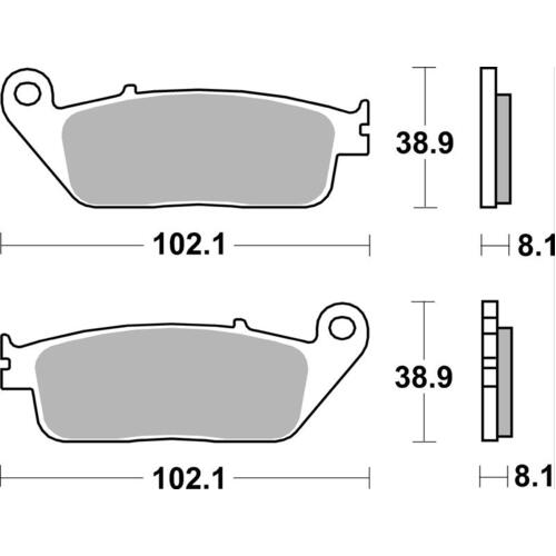 SBS 627HS FRONT PADS - SINTER STREET