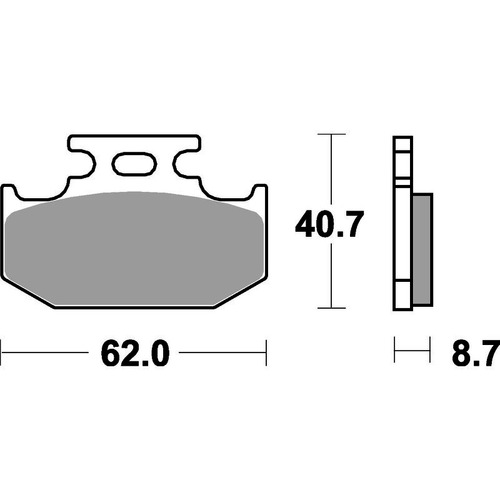 SBS 632RSI FRONT/REAR PADS - SINTER OFF ROAD RACE