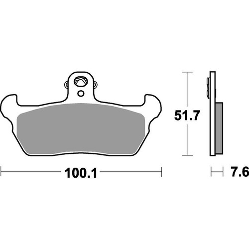 SBS 641HF FRONT/REAR PADS - CERAMIC STREET