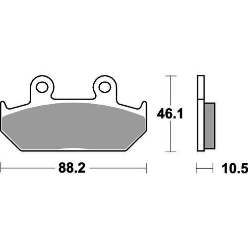 SBS 647HF FRONT/REAR PADS - CERAMIC STREET