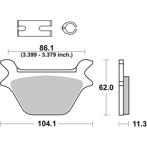 SBS 669H.CT FRONT/REARPADS - CARBON STREET AMERICAN V-TWIN