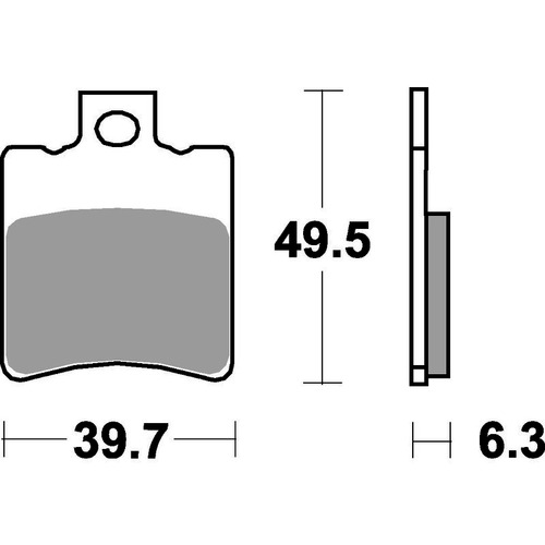 SBS 697HF FRONT/REAR PADS - CERAMIC STREET