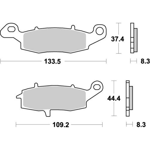 SBS704HF FRONT/REAR PADS - CERAMIC STREET