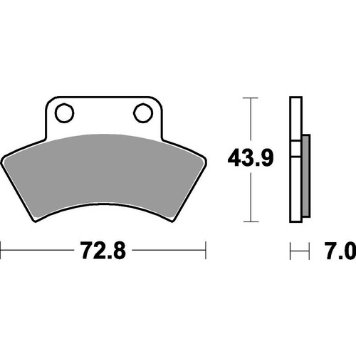 SBS 717ATS FRONT/REAR PADS - SINTER ATV