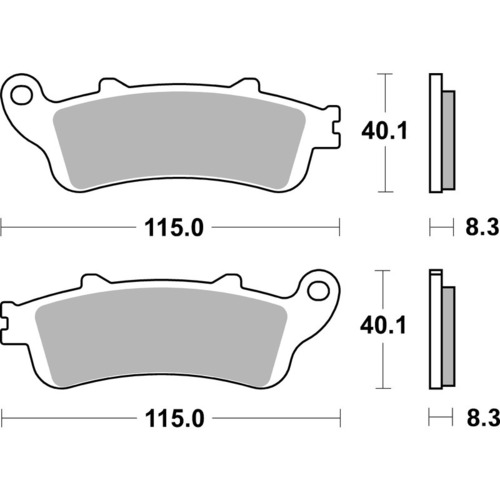 SBS 735HS FRONT PADS - SINTER STREET