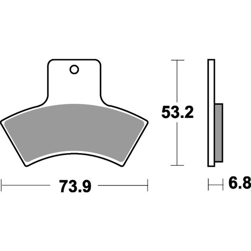 SBS 755SI FRONT/REAR PADS - SINTER OFF ROAD