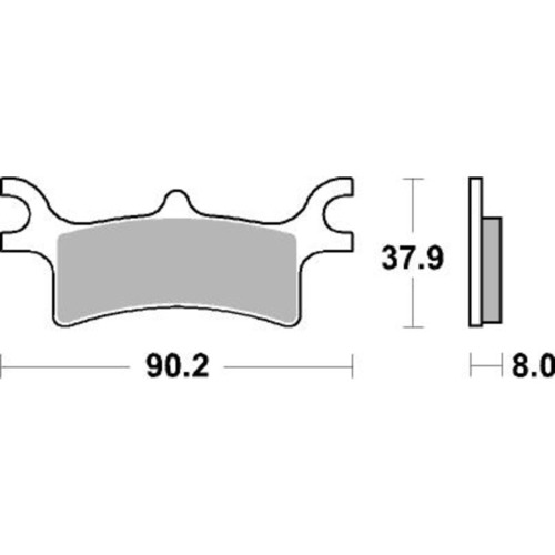 SBS 787SI FRONT/REAR PADS - SINTER OFF ROAD