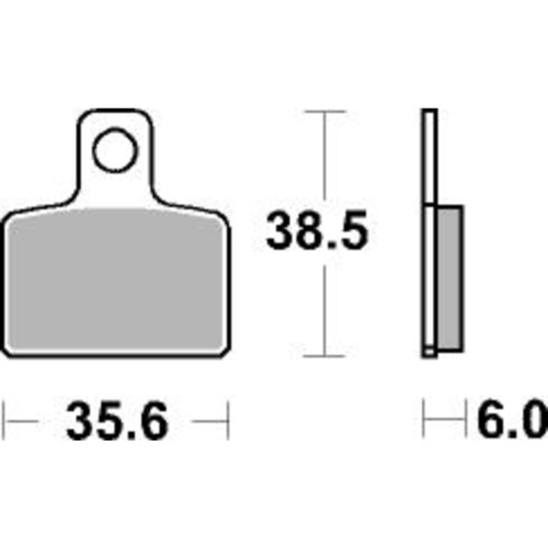 SBS 803HF FRONT/REAR PADS - CERAMIC STREET