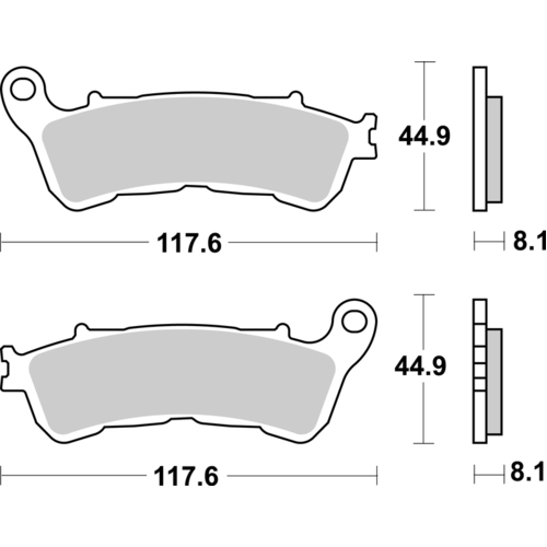 SBS 828LS REAR PADS - SINTER STREET