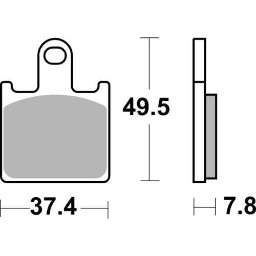 SBS 838HS FRONT PADS - SINTER STREET