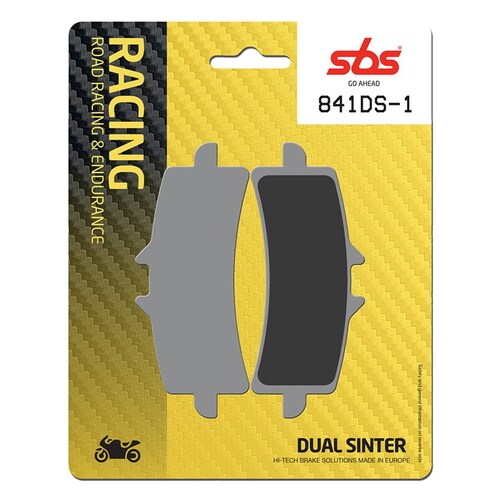 SBS 841DS-1 FRONT PADS - DUAL SINTER RACE