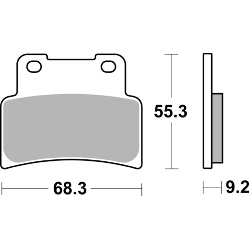 SBS 844HS FRONT PADS - SINTER STREET