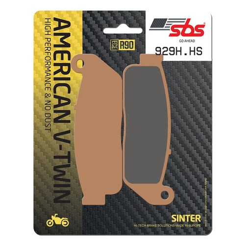 SBS 929H.HS FRONT PADS - SINTER STREET AMERICAN V-TWIN