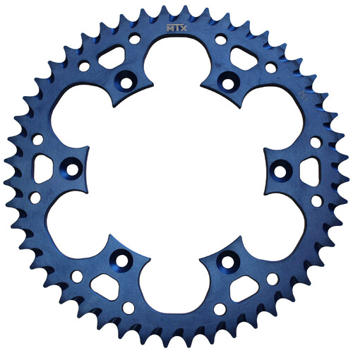 MTX 251 ZERO ALUMINIUM REAR SPROCKET 520 PITCH 48-TEETH BLUE - 11A-428-48BLU