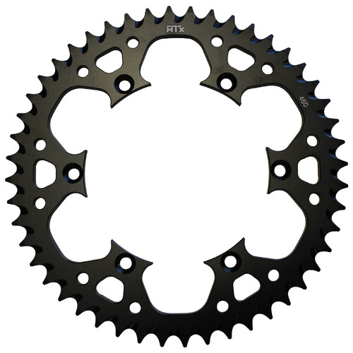 MTX 460 ZERO ALUMINIUM REAR SPROCKET 520 PITCH 47-TEETH BLACK - 11A-110-47BLK