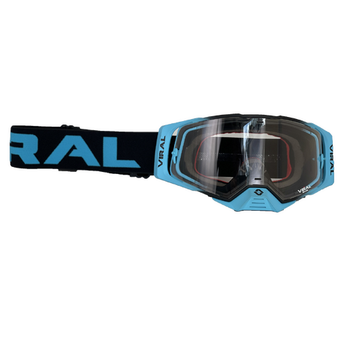 VIRAL BRAND WORKS SERIES GOGGLES CYAN W/ CLEAR LENS